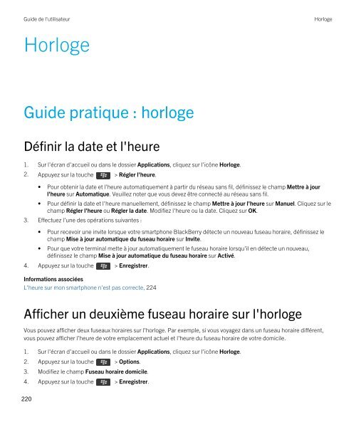 Guide de l'utilisateur (PDF) - Soutien