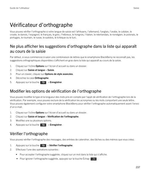 Guide de l'utilisateur (PDF) - Soutien