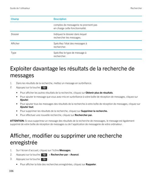 Guide de l'utilisateur (PDF) - Soutien