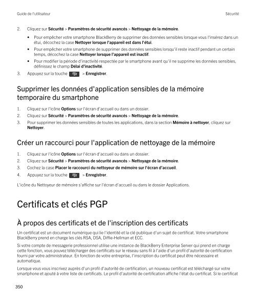 Guide de l'utilisateur (PDF) - Soutien