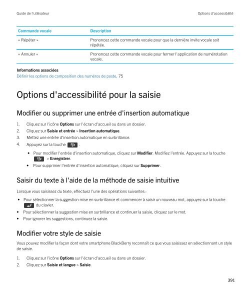 Guide de l'utilisateur (PDF) - Soutien