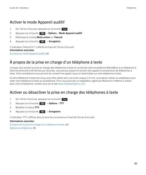 Guide de l'utilisateur (PDF) - Soutien