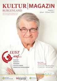 Kultur magazin - Kulturzentrum Burgenland