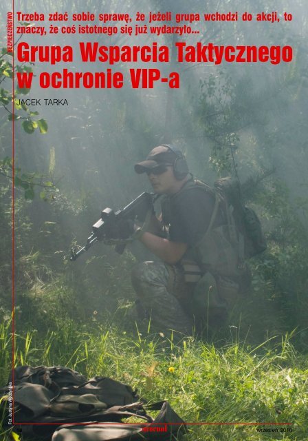 Grupa Wsparcia Taktycznego w ochronie VIP-a - Training Squad