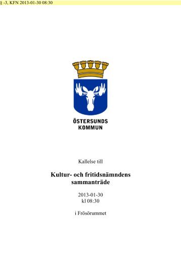 Kfn_Kallelse_130130 - Ãstersunds kommun