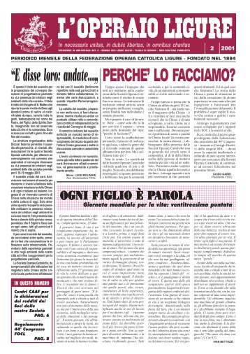 PERCHE' LO FACCIAMO? - FOCL: Federazione Operaia Cattolica ...