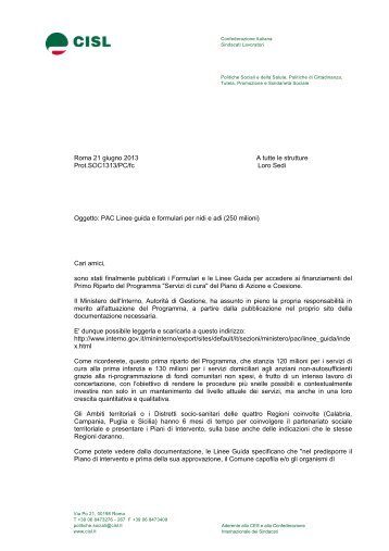 Carta Intestata - Cisl