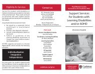 07-08 Supports for LD & ADHD Brochure.indd - Www3.carleton.ca ...