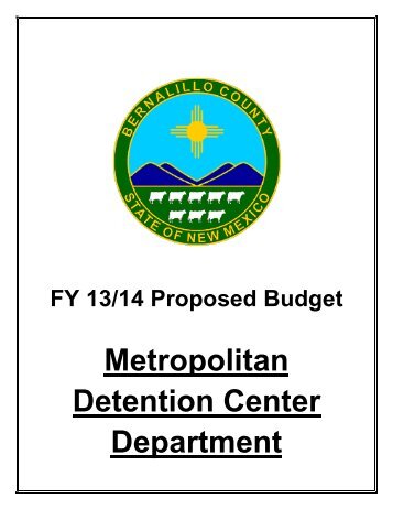 Metropolitan Detention Center Department - Bernalillo County