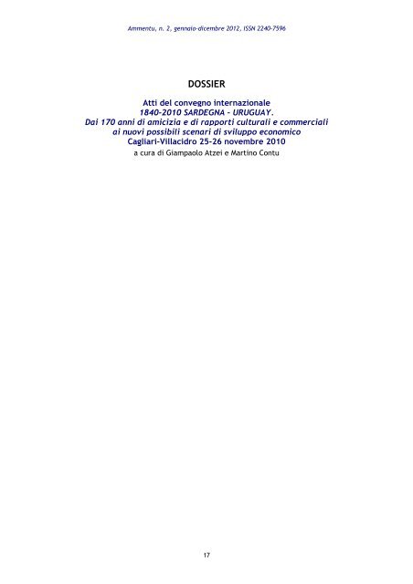 Ammentu 002 2012.pdf - Centro Studi SEA