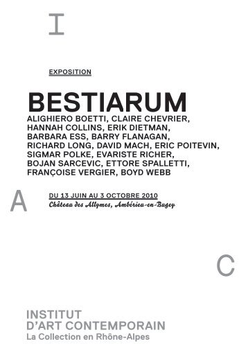 Guide du visiteur (pdf) - Institut d'art contemporain