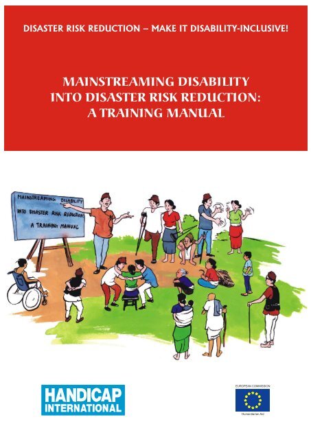 Mainstreaming Disability Into Disaster Risk Reduction Handicap