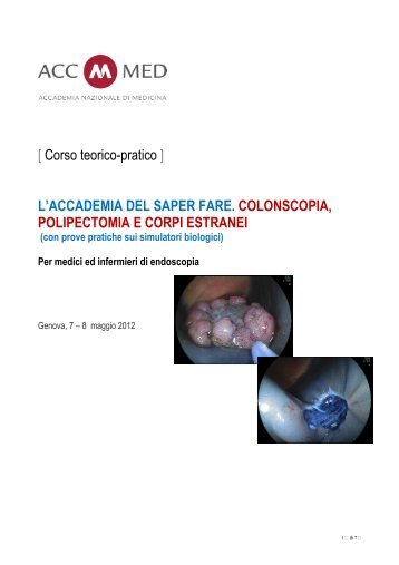 Corso teorico-pratico - EndoscopiaDigestiva.it
