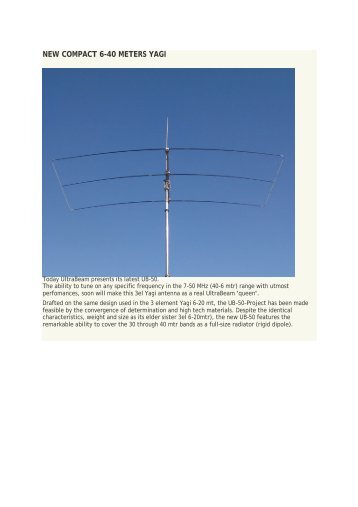 NEW COMPACT 6-40 METERS YAGI - WiMo