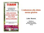 adesione alla dieta senza glutine - AICa - Piemonte Valle d'Aosta