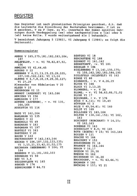 ZU DEN JAHRGÃNGEN 5/1983 u. 6/1984 ZU DEN JAHRGÃNGEN ...