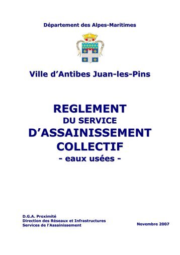 Service d'assainissement collectif - Antibes Juan-les-Pins