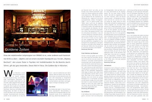 Goldene Zeiten - Drinks - Das Magazin fÃ¼r Barkeeper & GÃ¤ste