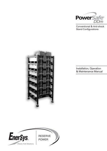 Installation, Operation & Maintenance Manual - Enersys - EMEA