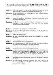 Gemeinderatssitzung vom 28.05.2009 (105 KB) - .PDF - Stams