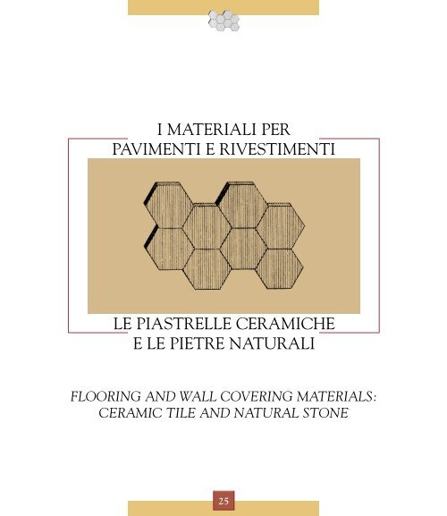 i materiali per pavimenti e rivestimenti le piastrelle ceramiche e