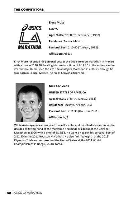 2013 media guide - LA Marathon