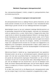 Merkblatt: Eingetragene Lebenspartnerschaft - Notare Dr. Wahl und ...
