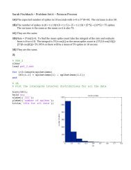 Sarah Fischbach â Problem Set 6 â Poisson Process