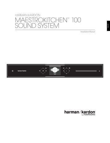 MaestroKitchenâ„¢ 100 sound systeM - Verburg Audio