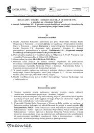 Regulamin naboru i rekrutacji oraz uczestnictwa - WORD Warszawa