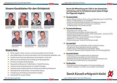 Unsere Kandidaten für die Gemeindevertretung ... - CDU Künzell