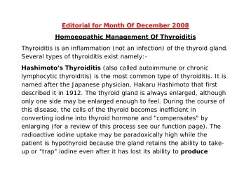 Homoeopathic Management Of Thyroiditis - Dr. Farokh Master