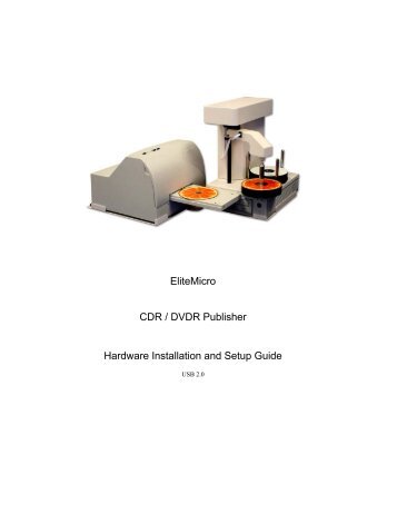 Hardware Installation and Setup Guide - Disc Makers