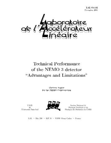 NEMO-3 TDR - High Energy Physics