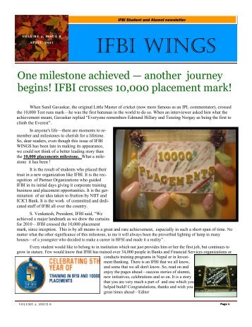 IFBI-Wings-8th Issue-May-2011 - IFBI.com