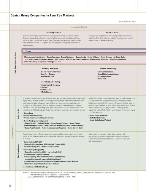 Dentsu Annual Report 2006