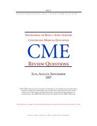 Review Questions - The Journal of Bone & Joint Surgery