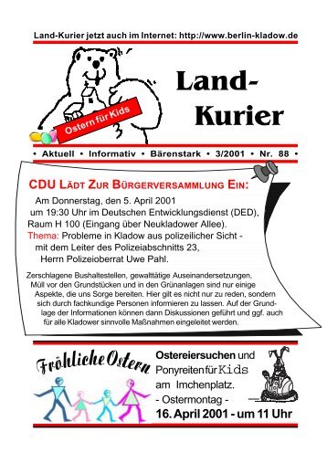 Land- Kurier - CDU Kladow