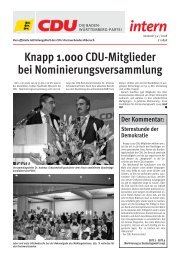 intern intern - CDU Kreisverband Biberach