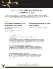 CREDIT CARD PROCESSING RATES AS LOW AS 0.00% - FTD, Inc.