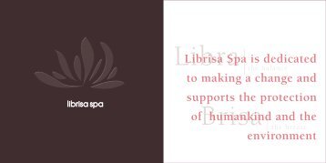 Librisa Spa is dedicated to making a change and ... - Orient-Express