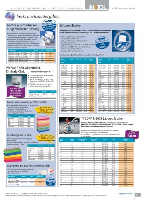 20% Rabatt - VWR-International GmbH