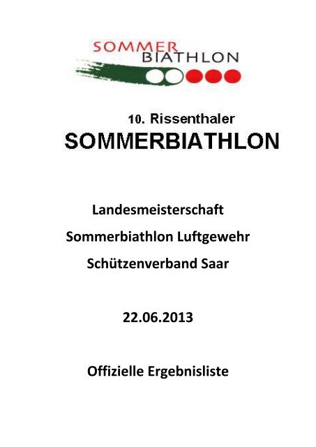 LM LG Saar, Rissenthal - Sommerbiathlon.net