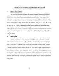 1 AFFIDAVIT IN SUPPORT OF A CRIMINAL COMPLAINT I. Purpose ...