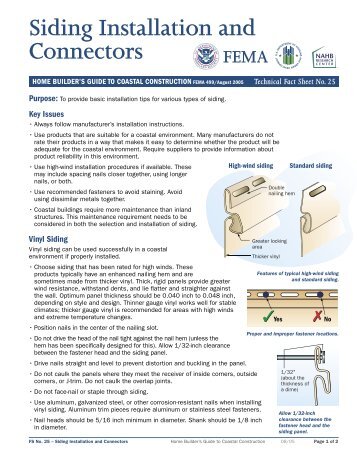 Siding Installation and Connectors