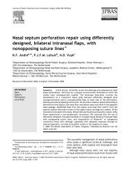 Nasal septum perforation repair using differently designed ... - Dr. Vuyk