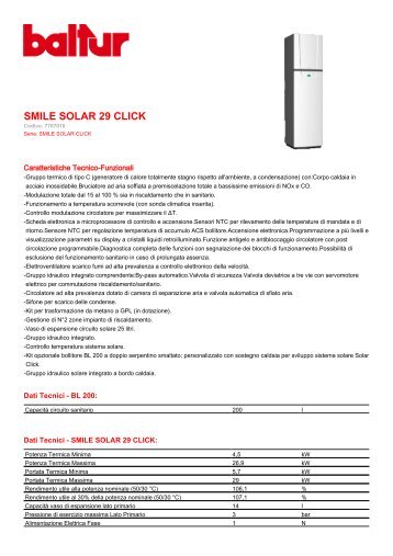 SMILE SOLAR 29 CLICK - Certificazione energetica edifici