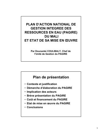 ressources en eau - Partners voor Water