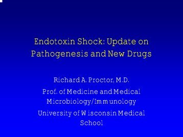Endotoxin Shock: Update on Pathogenesis and New Drugs
