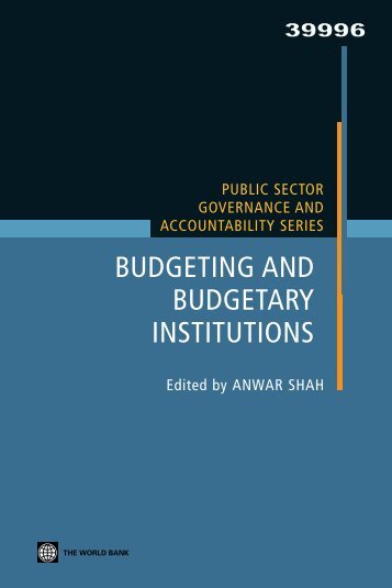 Public Sector Governance and Accountability Series: Budgeting and ...